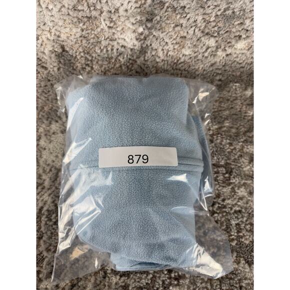 Express Size M Mock Neck Full Zip Sweater Jacket Blue Long Sleeve Stretch Pocket - Picture 9 of 9